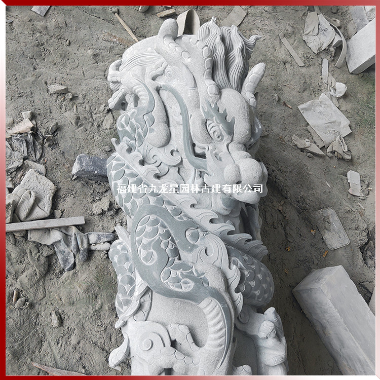 大門(mén)石雕龍柱圖片