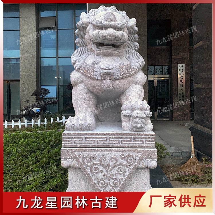 門(mén)口石雕獅子圖片