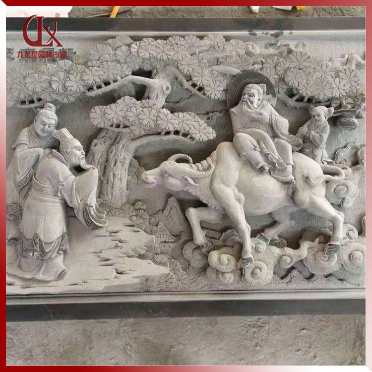 祠堂浮雕－紫氣東來